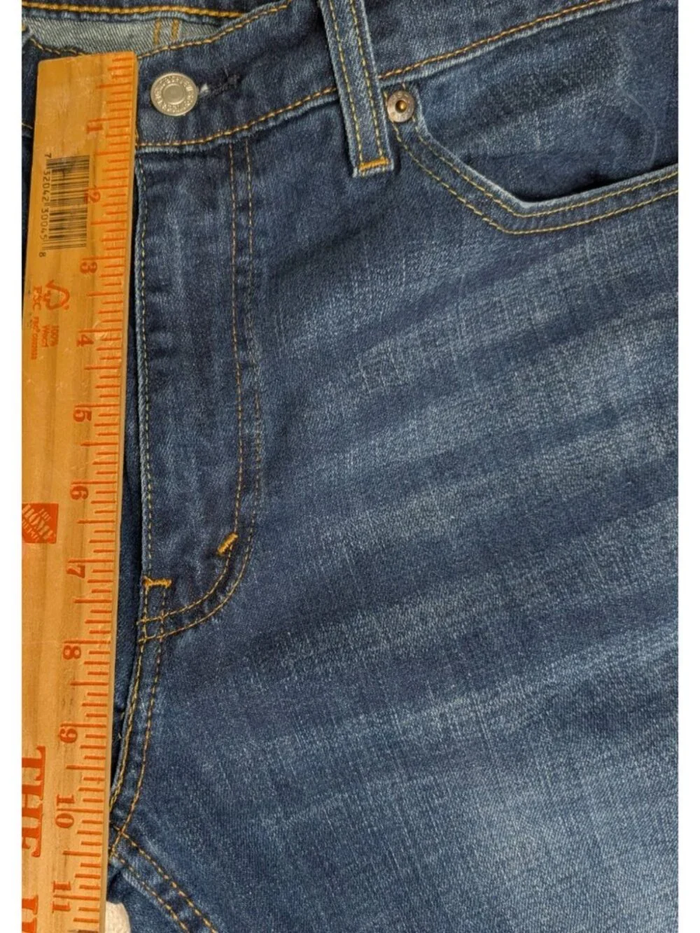 Levis 527 Bootcut Mens Blue Denim Medium Wash Cotton Jeans 34x30 - Picture 8 of 12